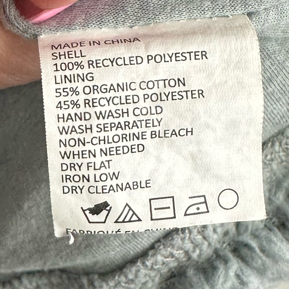 Prana Polar Escape Permafrost Sherpa Half Zip Bluish Gray Size Medium - Picture 9 of 9